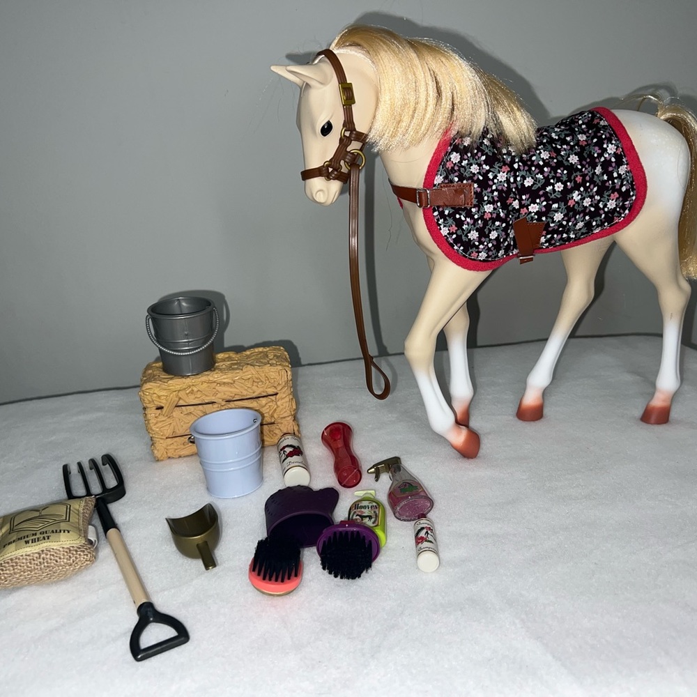 Our Generation doll Horse and supplies